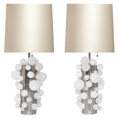 Rock Crystal Bubble Lamps by Phoenix