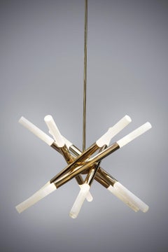 Rock Crystal Burst Chandelier