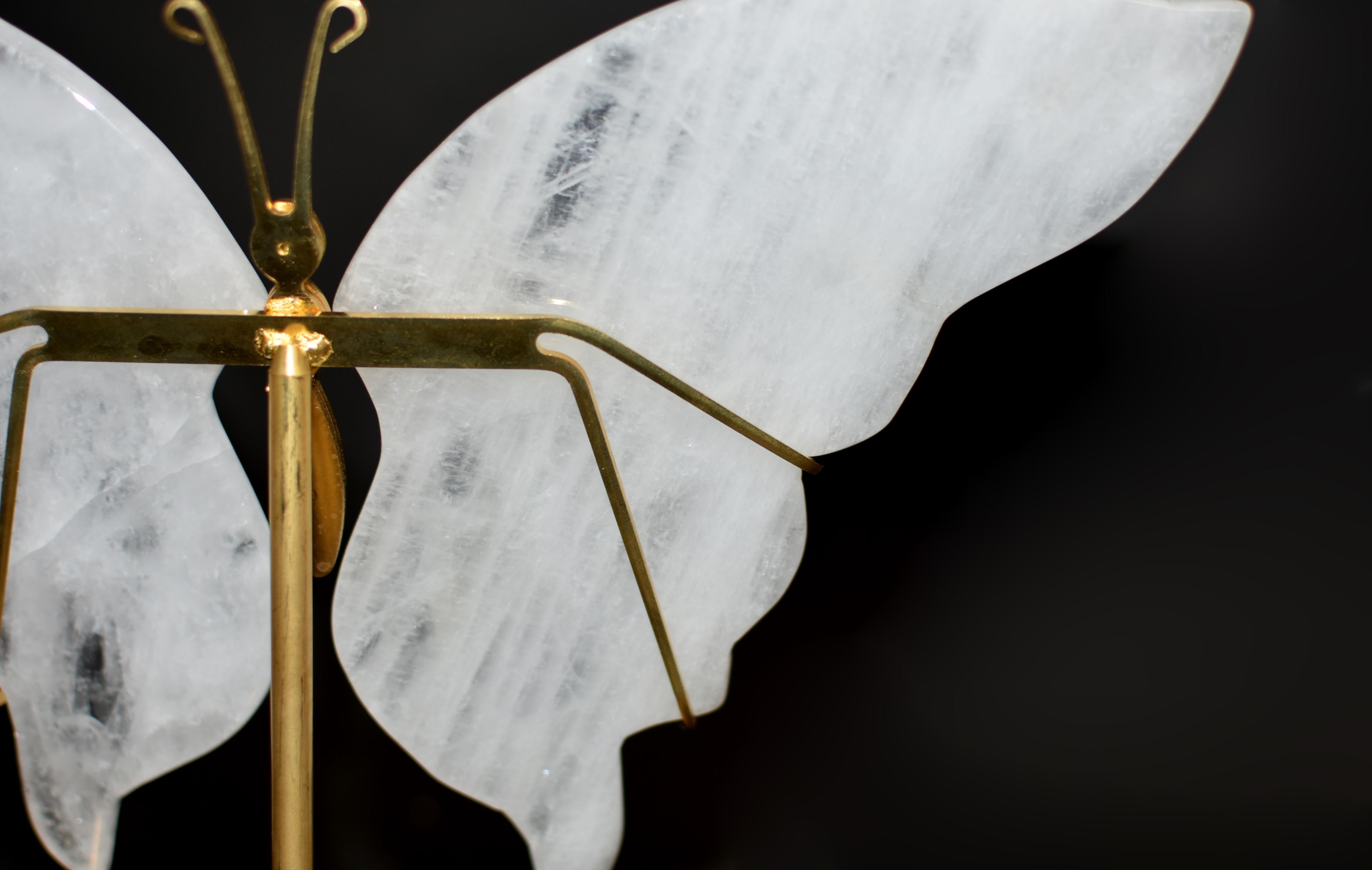 Cristal de roca Mariposa Piedra preciosa pura Cuarzo en venta 3
