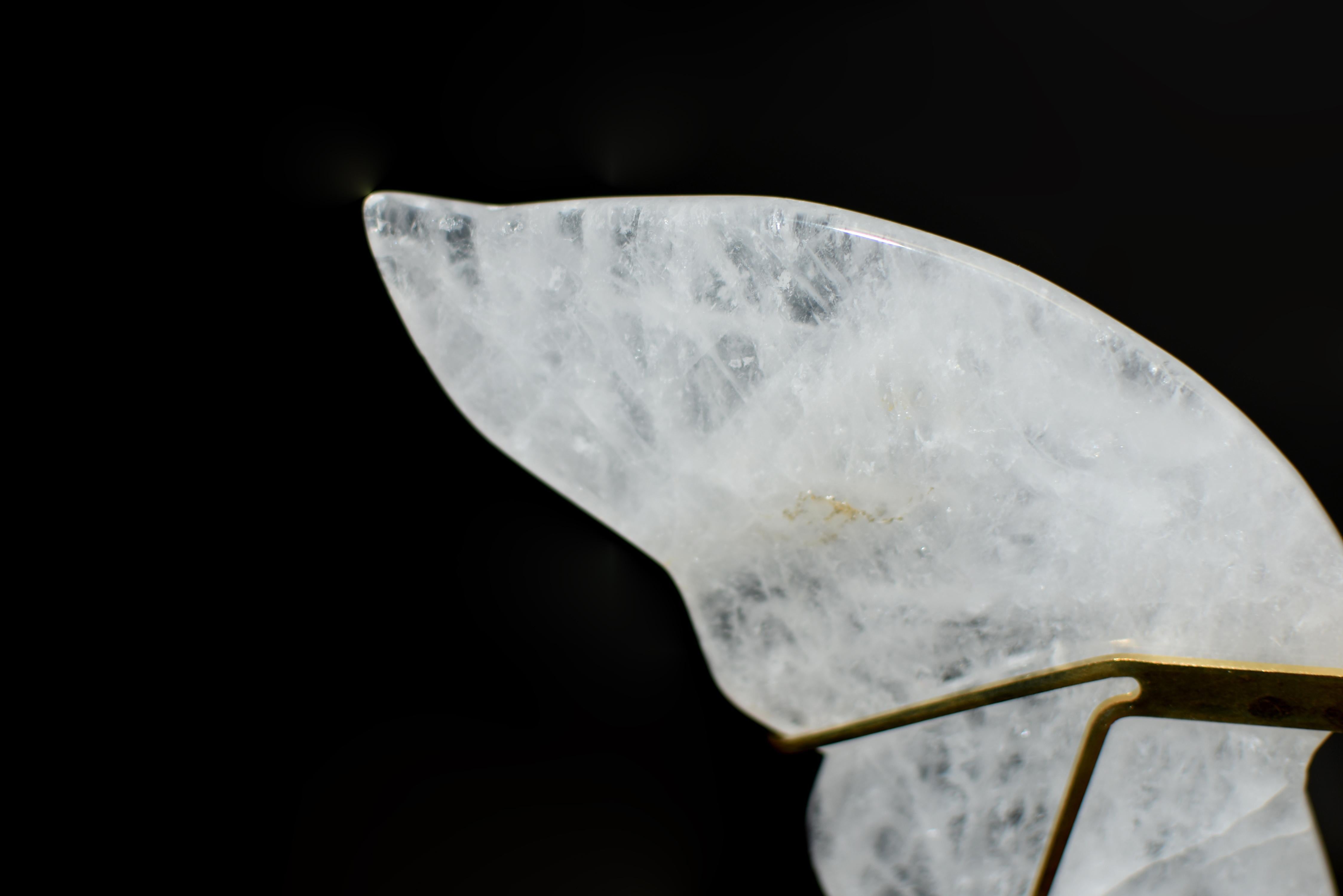Cristal de roca Mariposa Piedra preciosa pura Cuarzo en venta 4