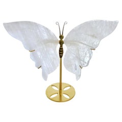 Cristal de roca Mariposa Piedra preciosa pura Cuarzo
