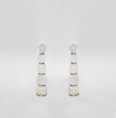 Rock Crystal Candleholders by Phoenix