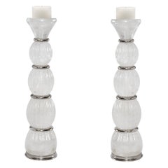 Rock Crystal Candleholders by Phoenix