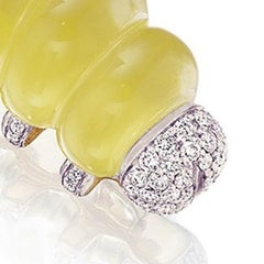 Vhernier Rock Crystal Caterpillar Brooch