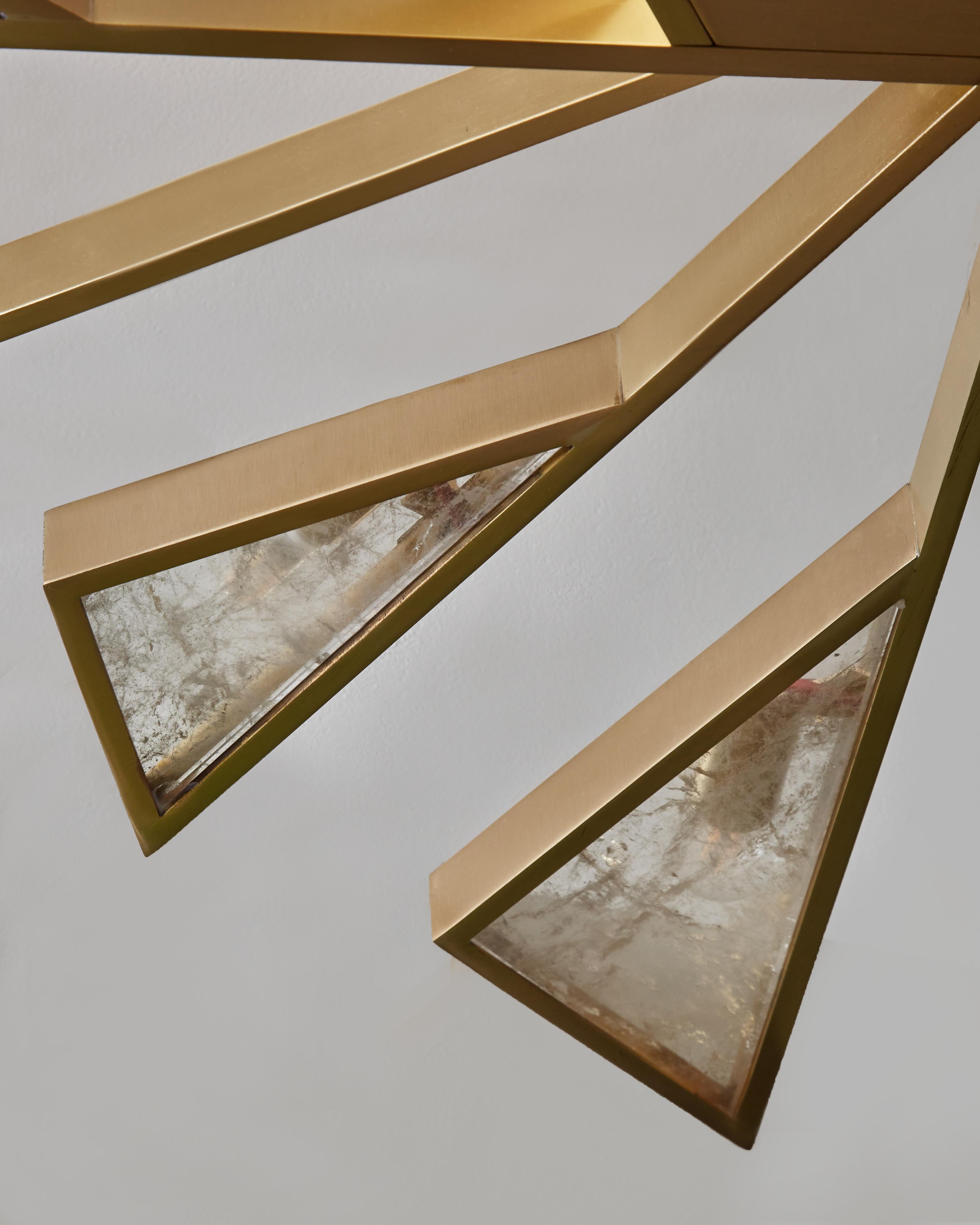 Rock Crystal Ceiling Light by Studio Glustin In Excellent Condition For Sale In Saint-Ouen (PARIS), FR