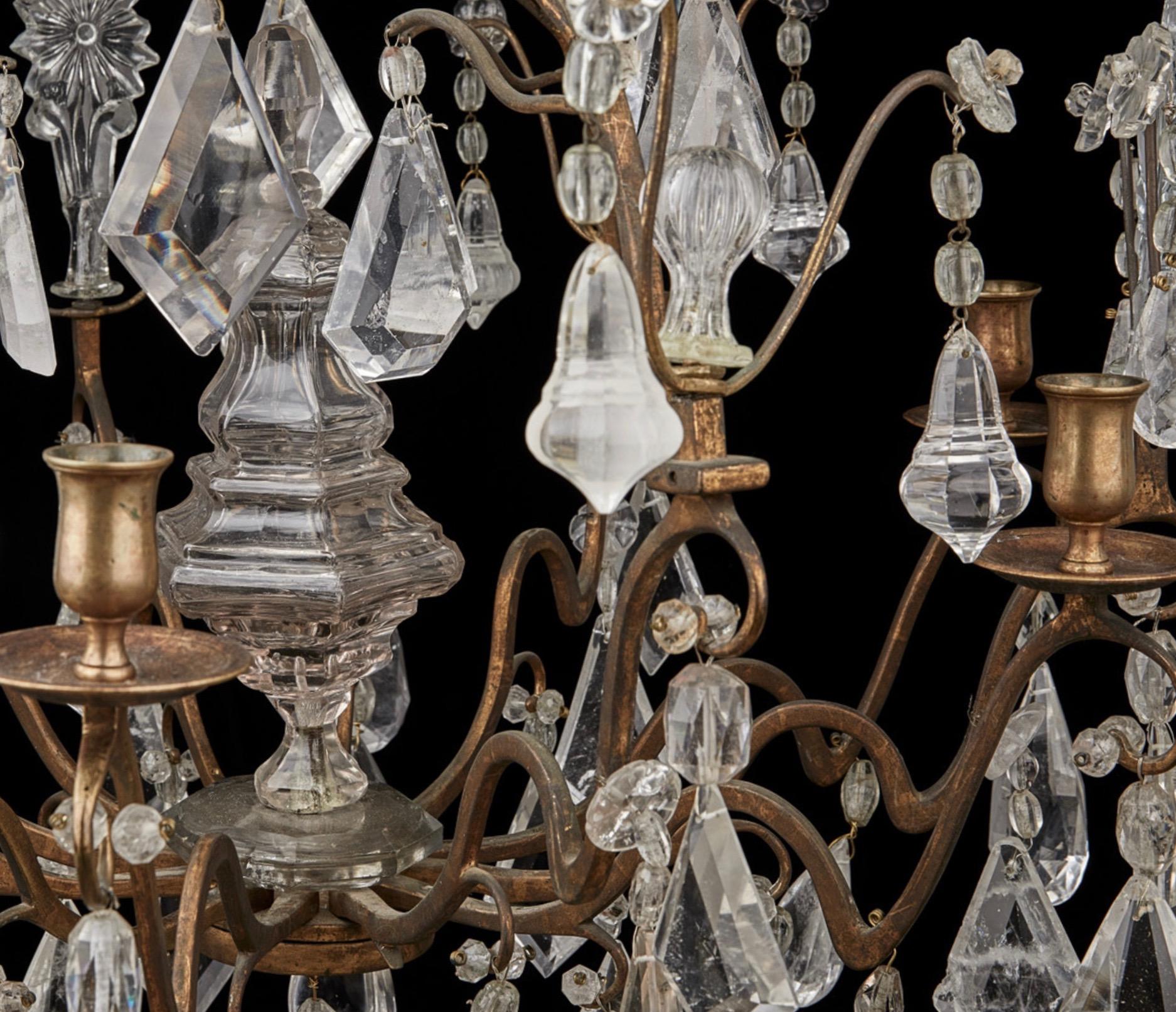 Rock Crystal Chandelier, 18th c 1