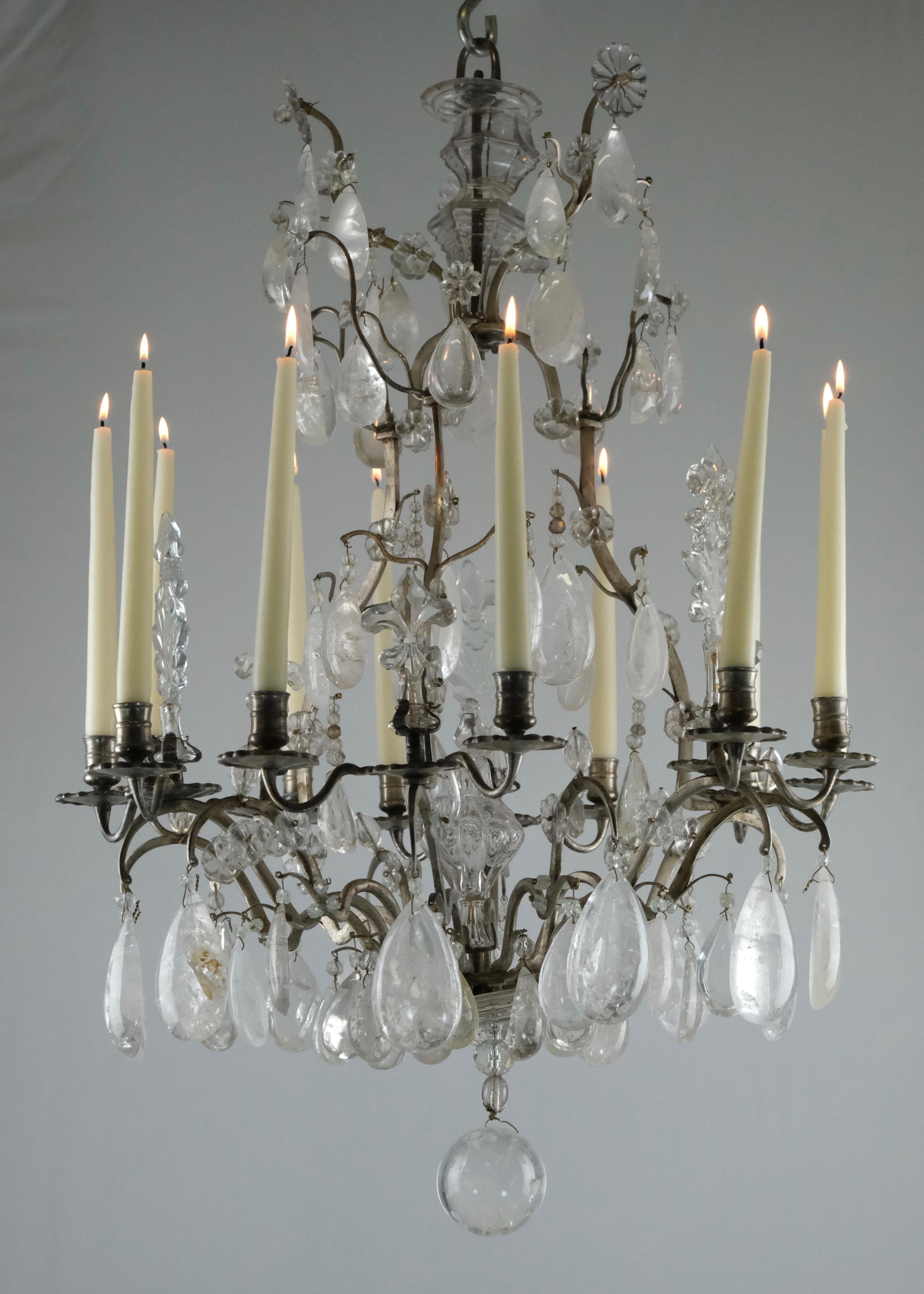 Rock Crystal Chandelier, 18th Century 2