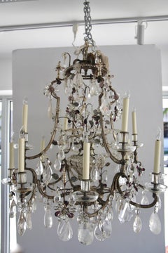 Rock Crystal Chandelier by Maison Bagues