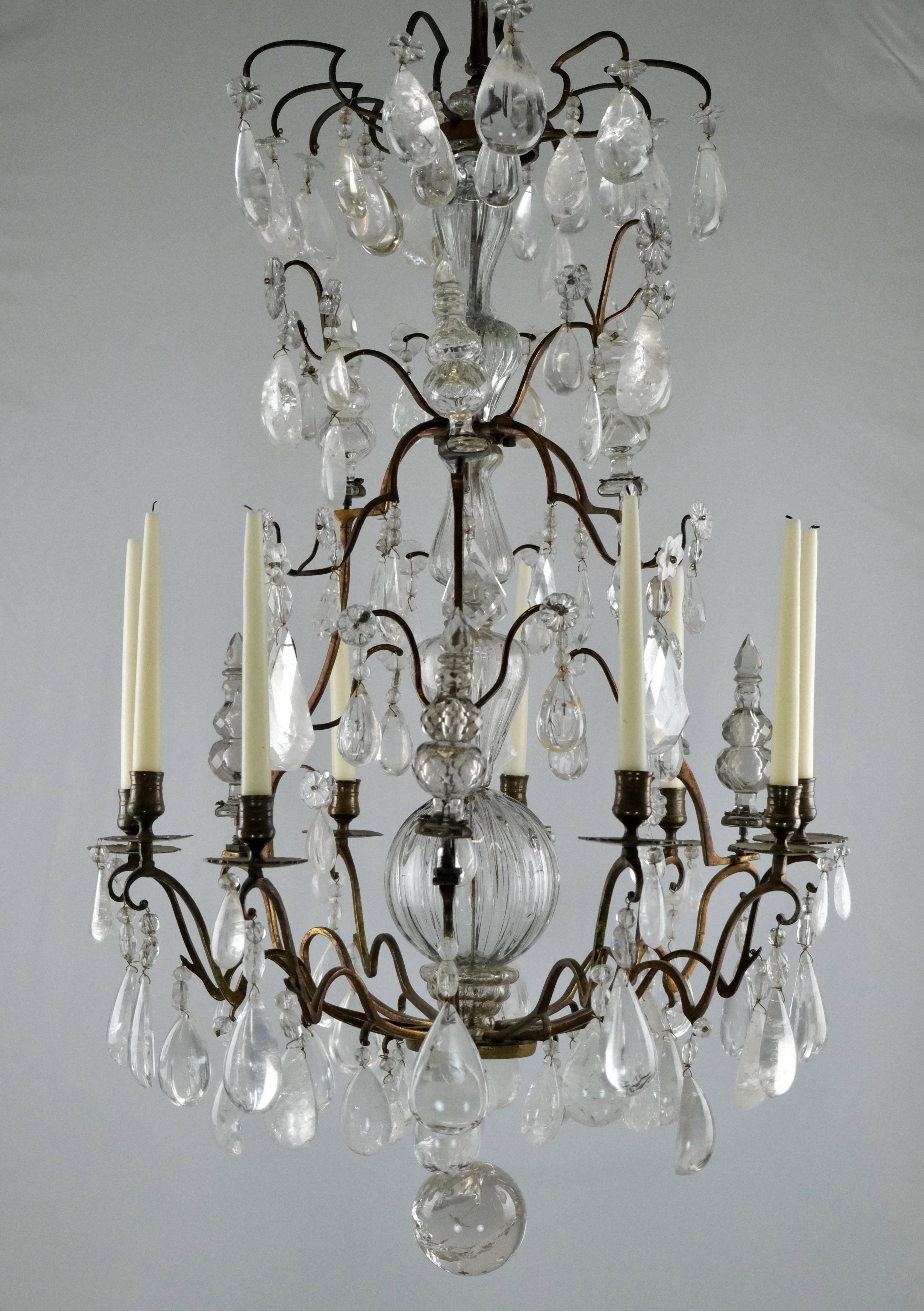 Rock Crystal Chandelier, France, 18th Century 6