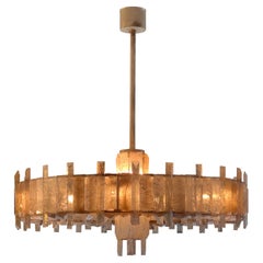 Rock Crystal Chandelier Model Saturn by Mathieu Lustrerie