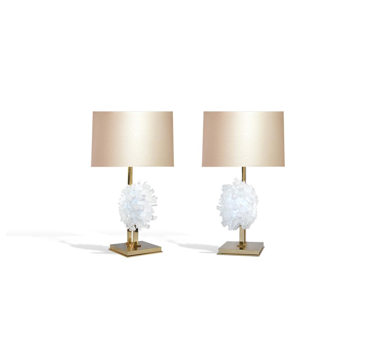 Bergkristall-Cluster-Lampen von Phoenix (21. Jahrhundert und zeitgenössisch) im Angebot
