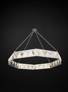 Lampadario modello Diadema in cristallo di rocca di Alexandre Vossion . PARIGI