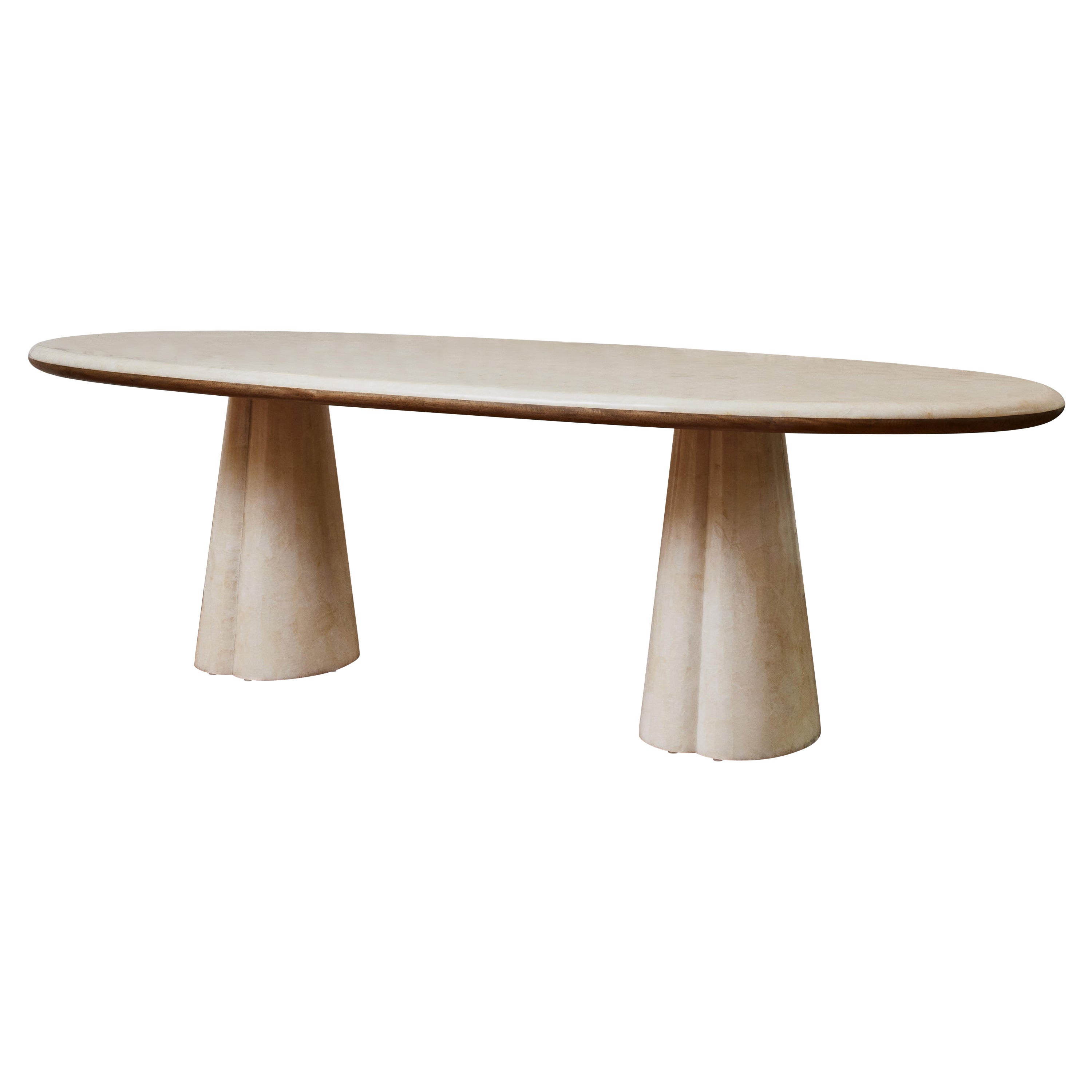 Tavolo da pranzo in cristallo Table Rock di Studio A Glustin