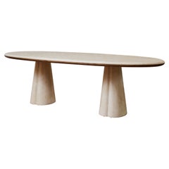 Tavolo da pranzo in cristallo Table Rock di Studio A Glustin