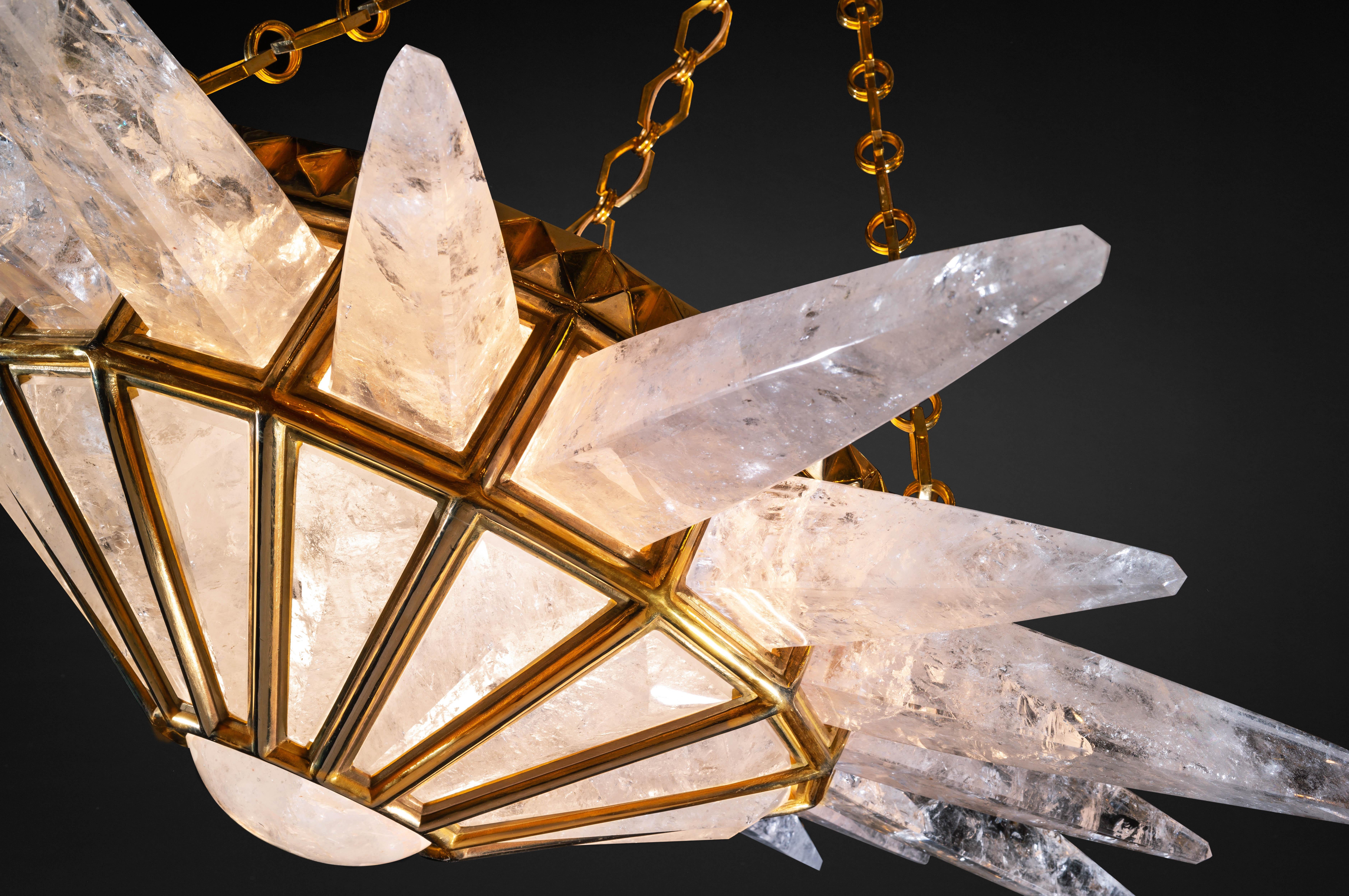 French Rock Crystal Dream Chandelier by Alexandre Vossion For Sale