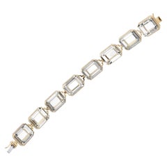 Goshwara Emerald Cut Rock Crystal Bracelet