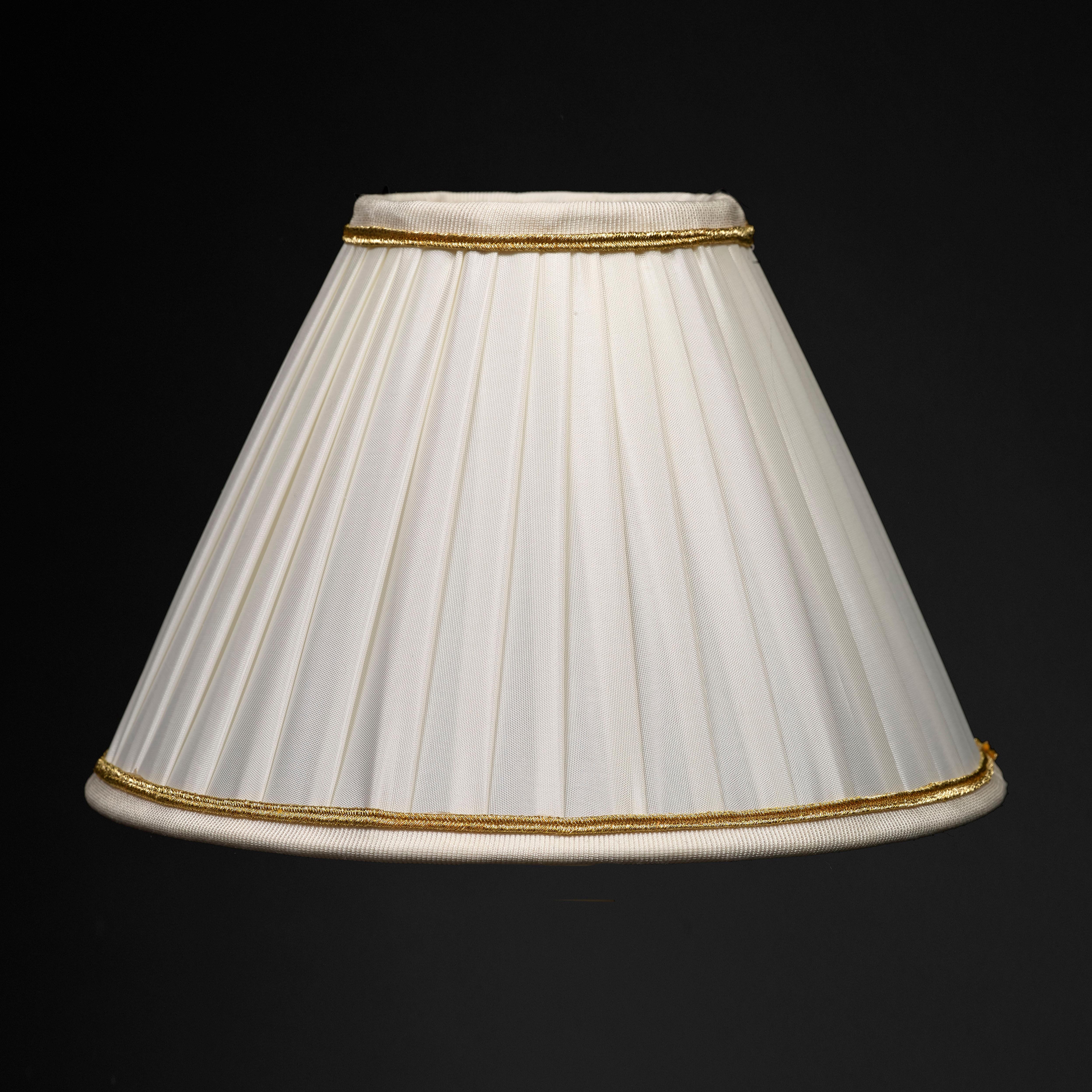 Rock Crystal Empire Style 24-Karat Ormolu Gilding Bronze Lamps Ivory Shades For Sale 2