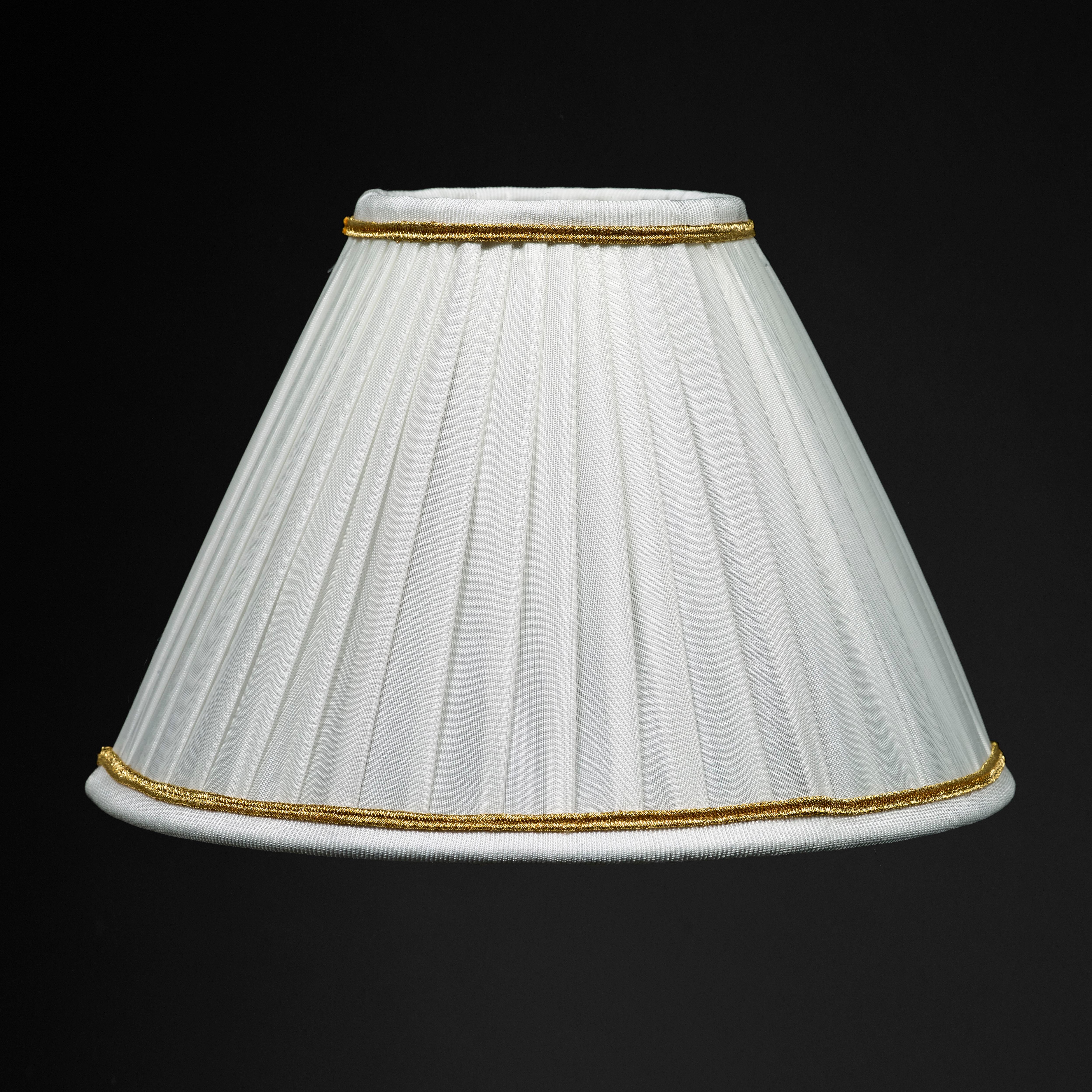 Rock Crystal Empire Style 24-Karat Ormolu Gilding Bronze Lamps White Shades 3