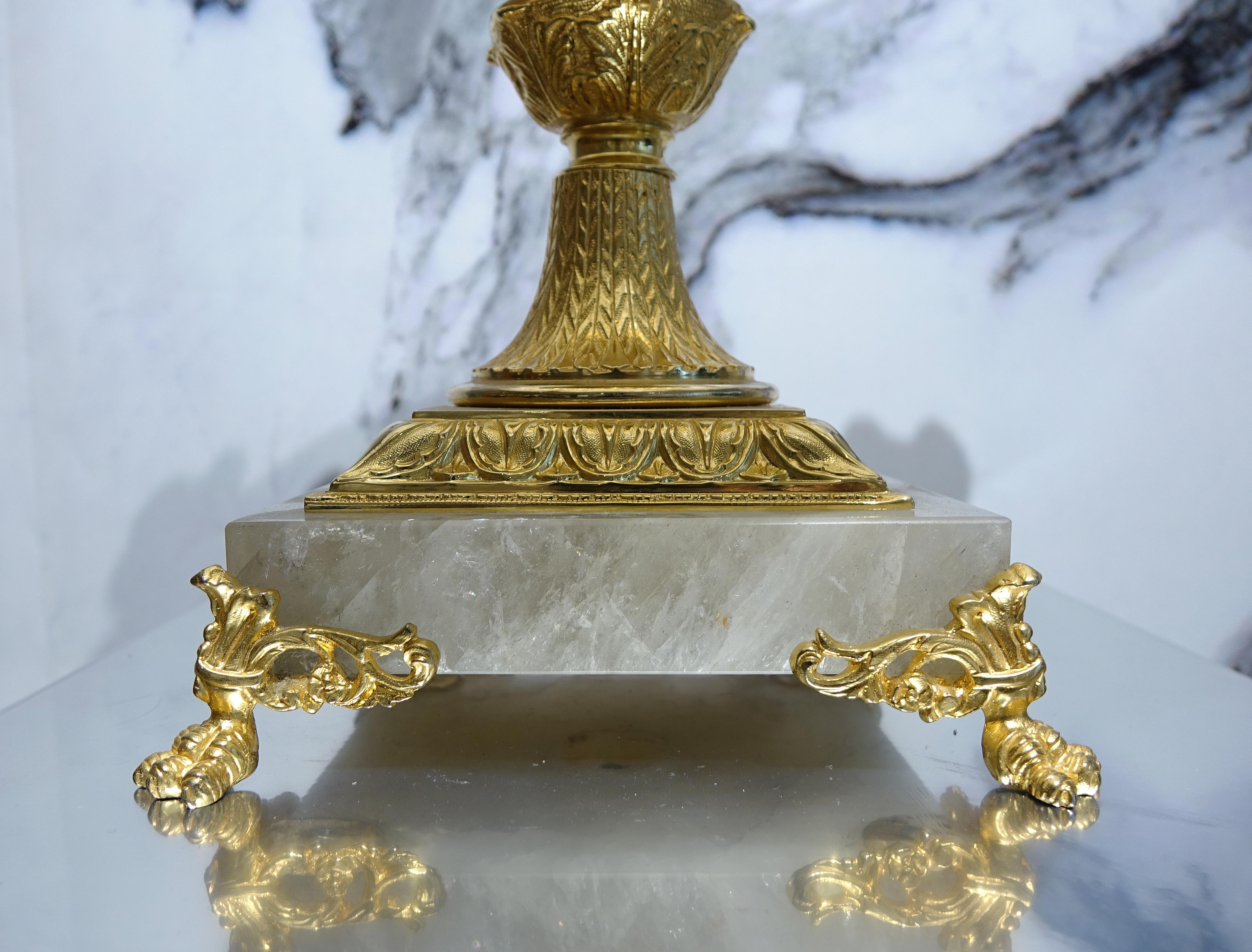 Rock Crystal Gilded Bronze Vase 2