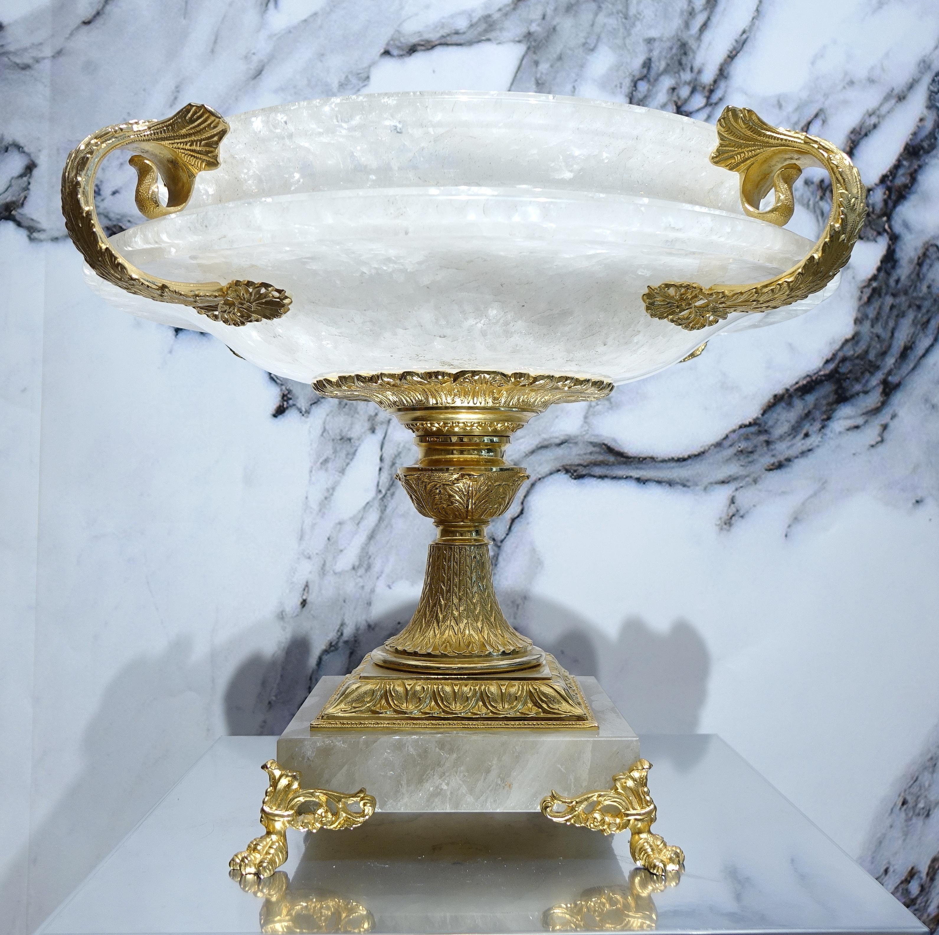 Rock Crystal Gilded Bronze Vase 4