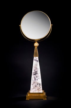 Rock Crystal Mirror by Alexandre Vossion