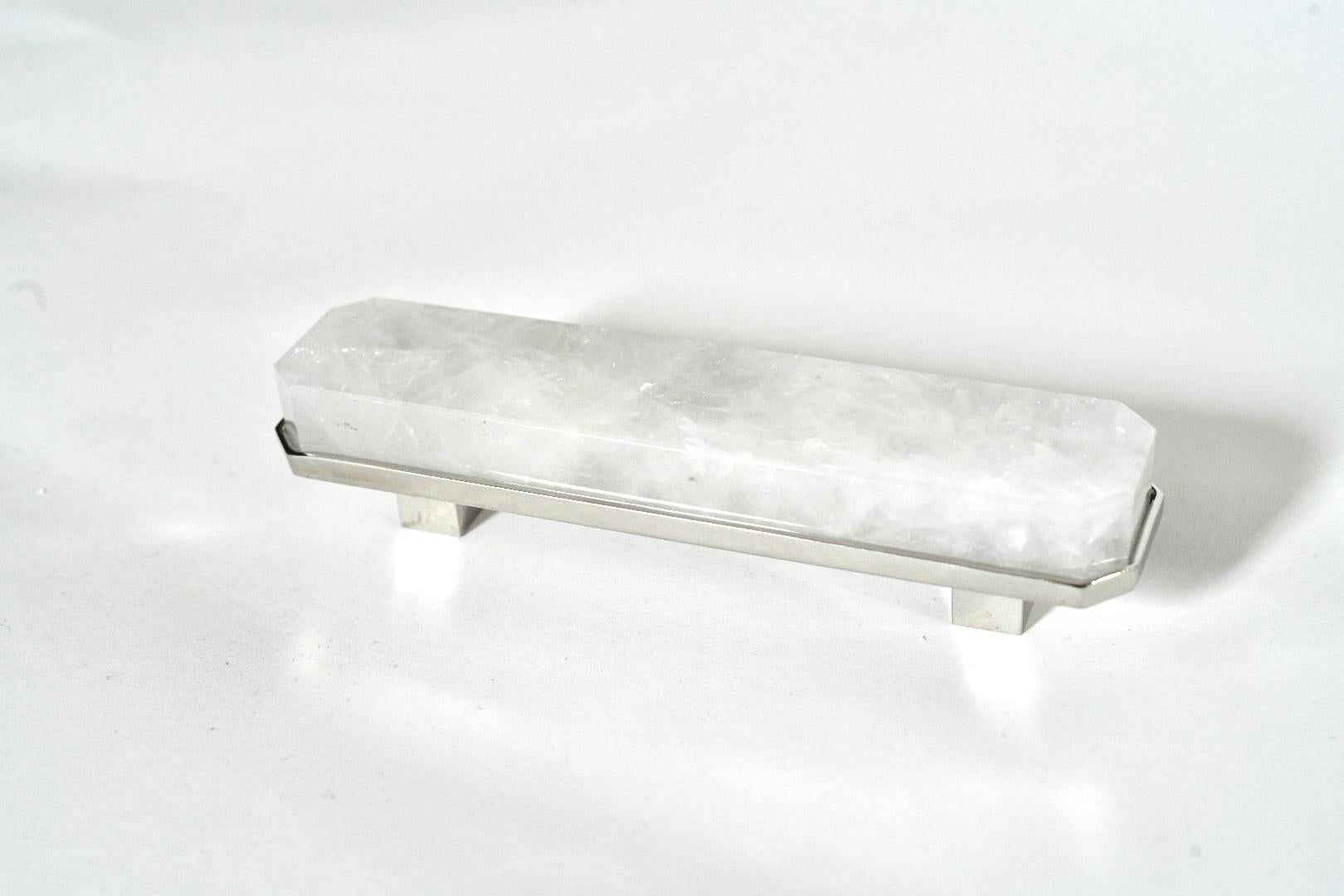 Rock Crystal Handle by Phoenix In Excellent Condition For Sale In New York, NY