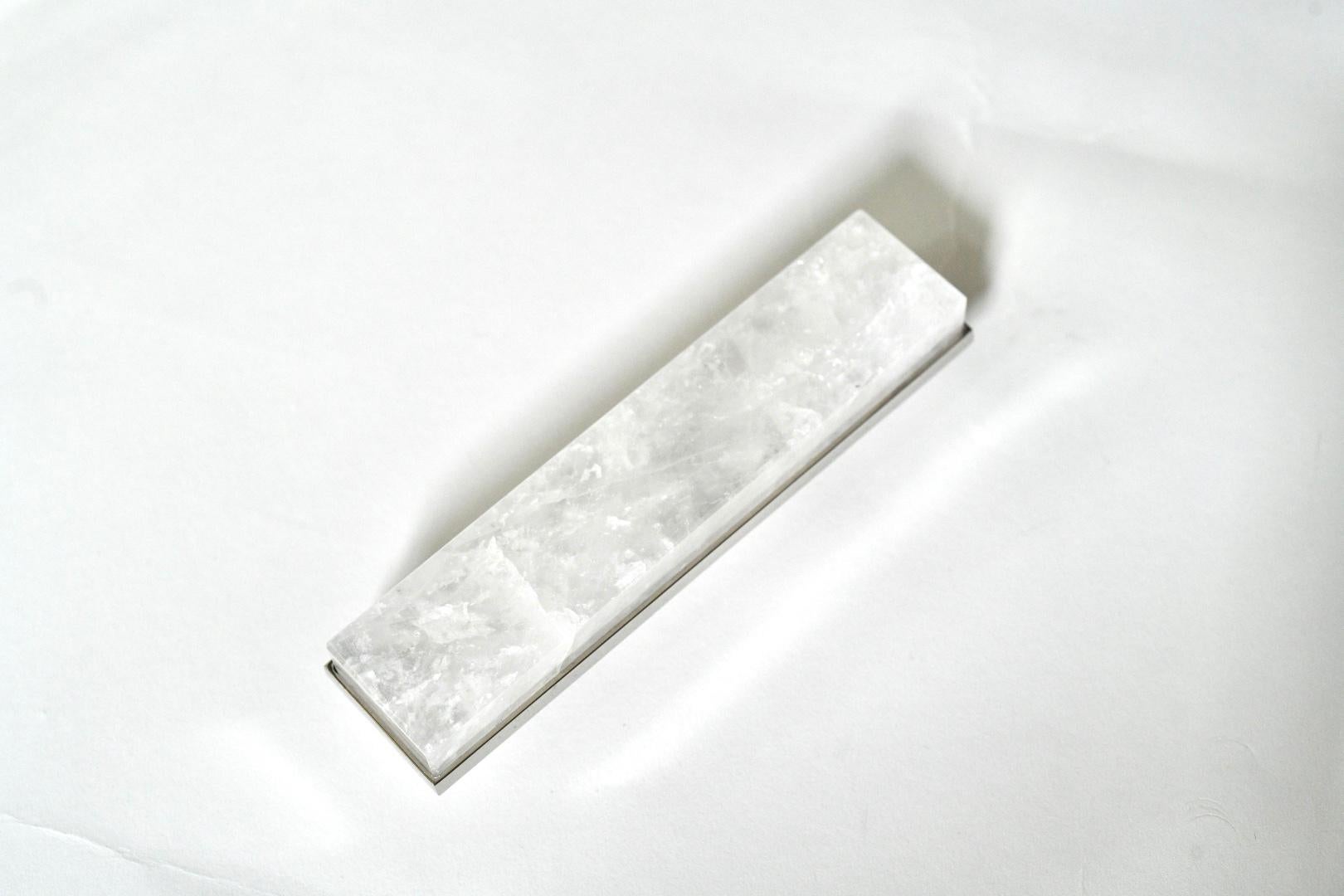 Contemporary Rock Crystal Handle by Phoenix For Sale