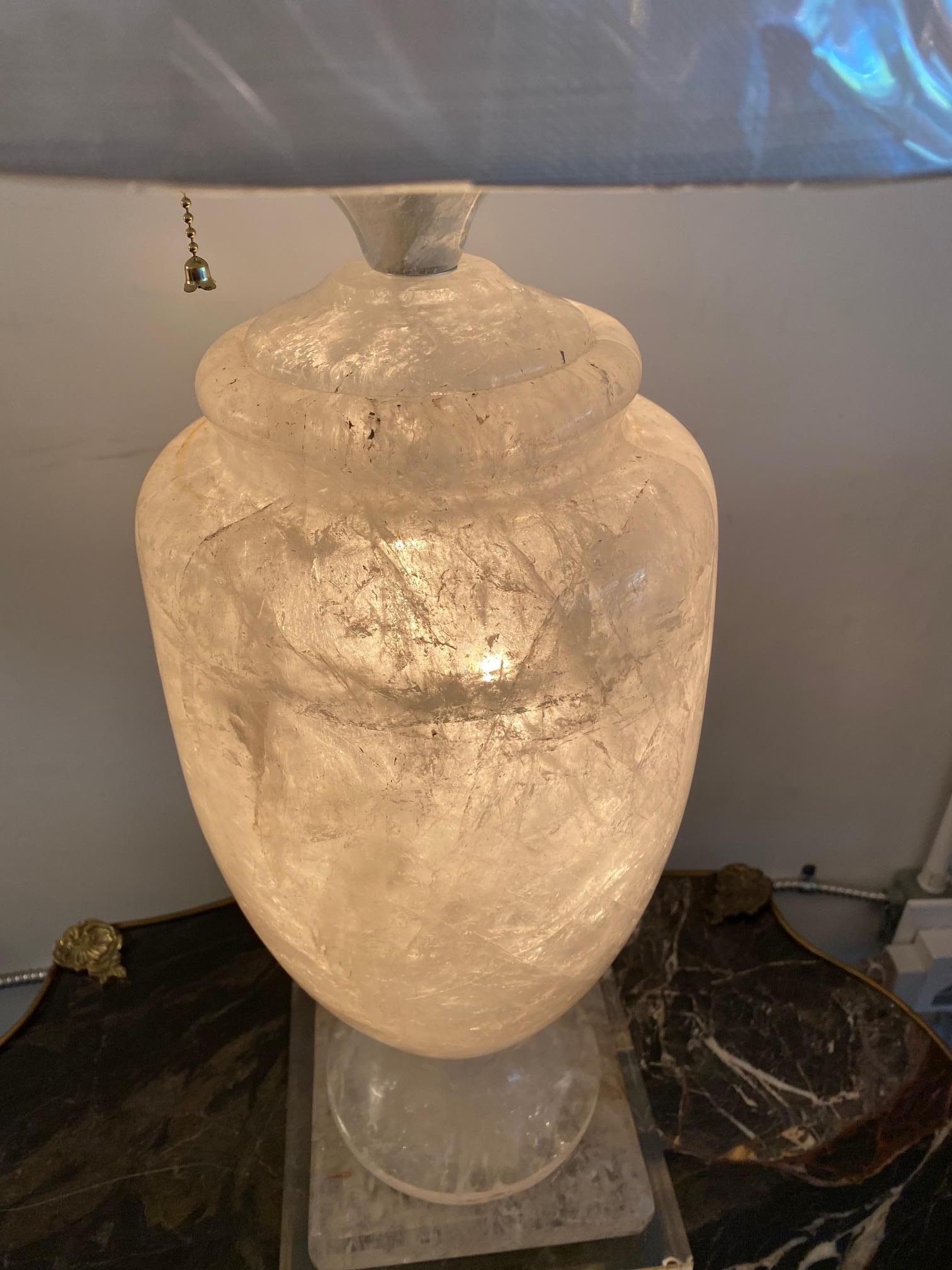 Brazilian Rock Crystal Lamp