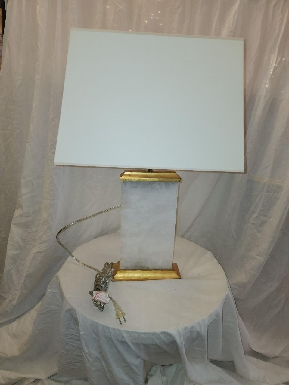 Rock Crystal Lamp In Good Condition For Sale In Dallas, TX