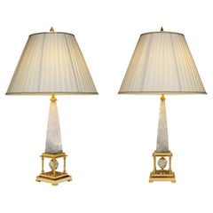 Rock Crystal Lamps by Alexandre Vossion