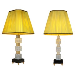 Rock Crystal Lamps by Alexandre Vossion