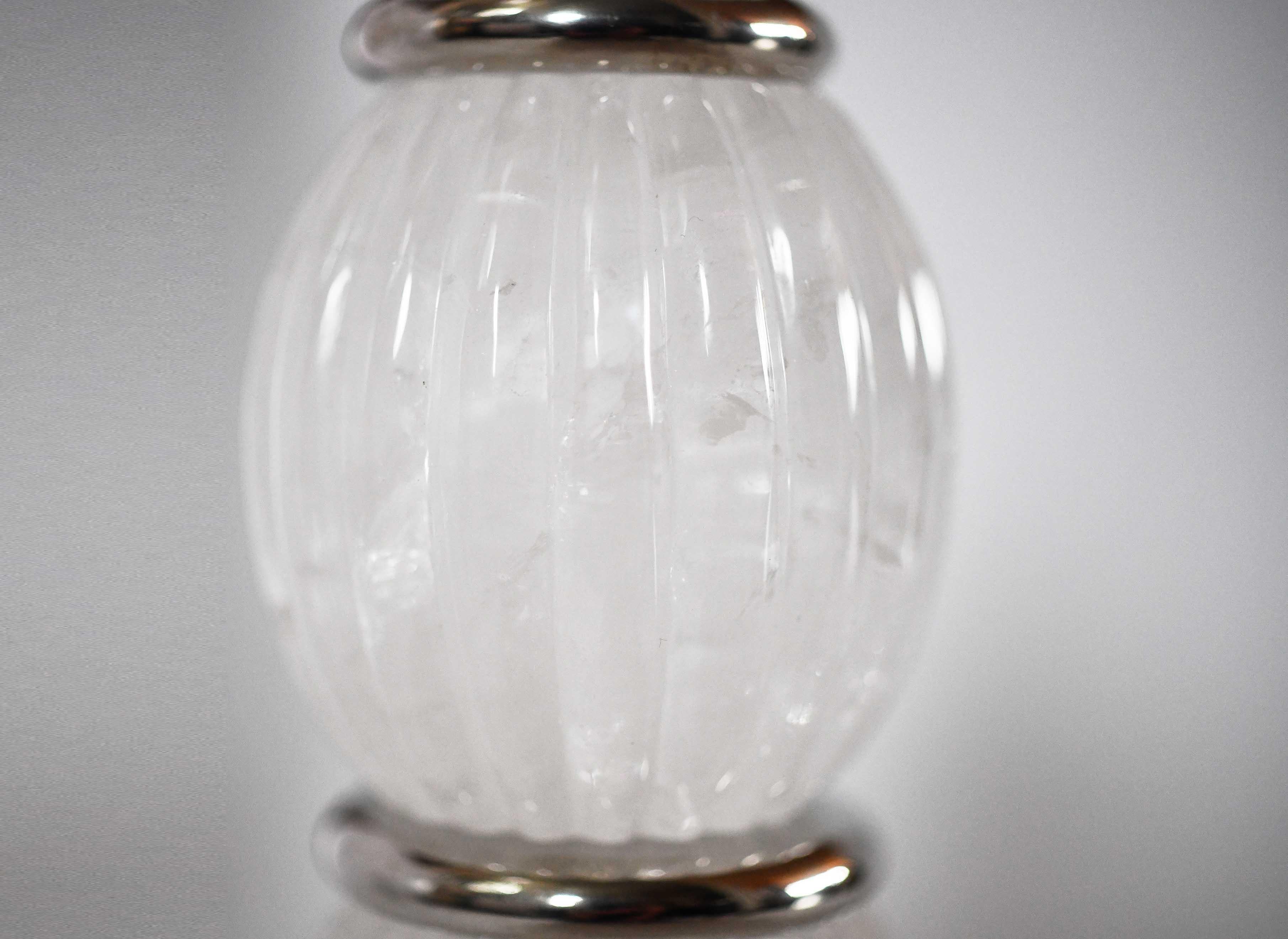 Rock Crystal Lamps by Phoenix In Excellent Condition For Sale In New York, NY