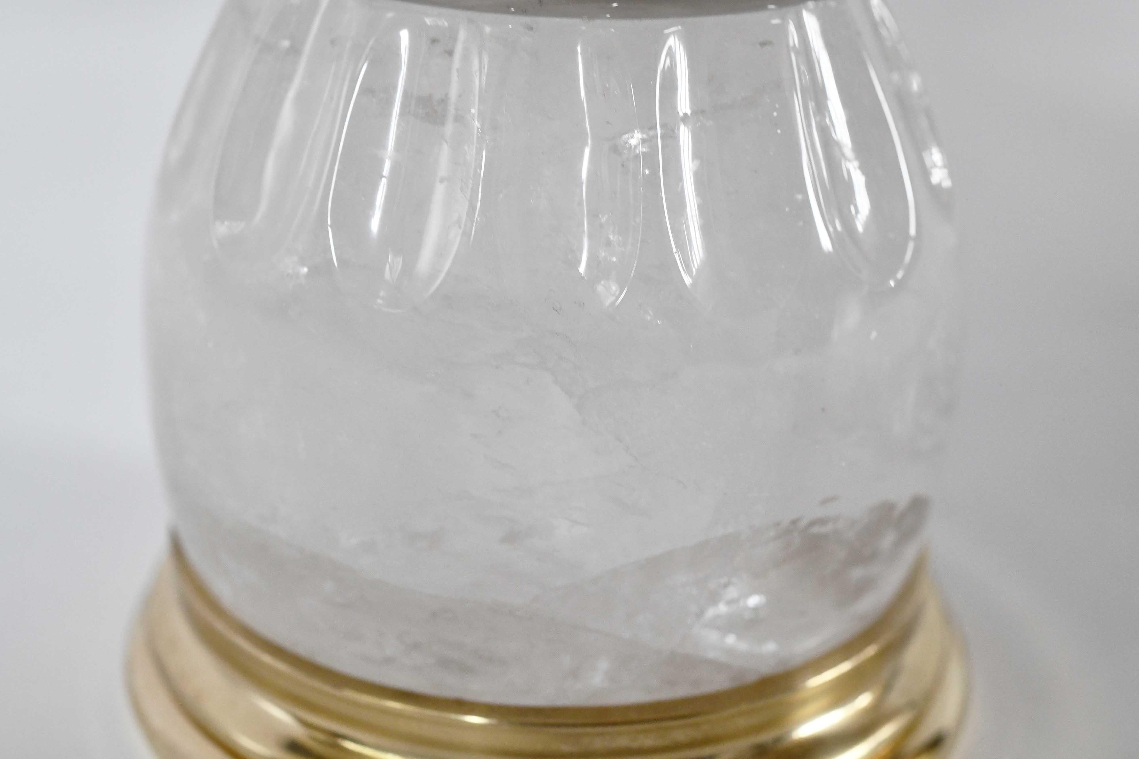 XXIe siècle et contemporain Lampes en cristal de roche de Phoenix en vente