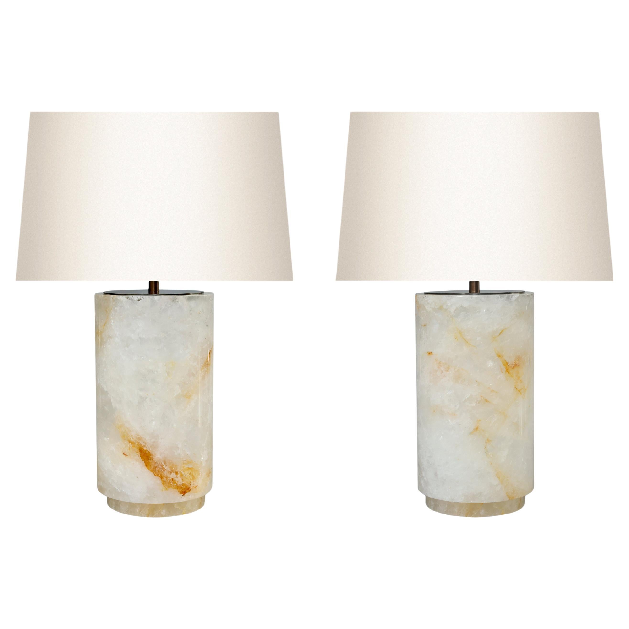 Rock Crystal lamps By Phoenix