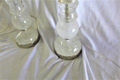 Rock Crystal Lamps Deco /Modern Design a Pair