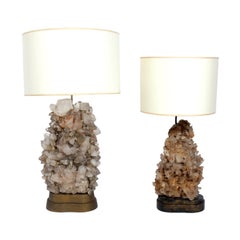 Rock Crystal Lamps designed by Carole Stupell