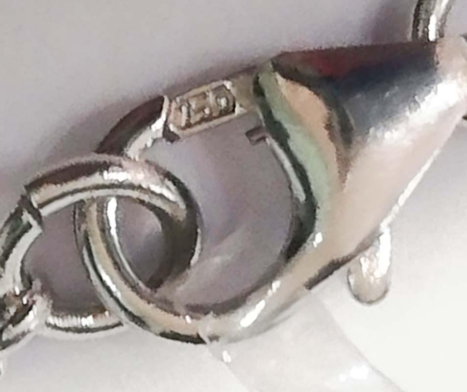 Cristallo di rocca, Lapis, Turchese, Diamanti, Pietra, Ciondolo da collo in oro bianco 18 Kt in vendita 2