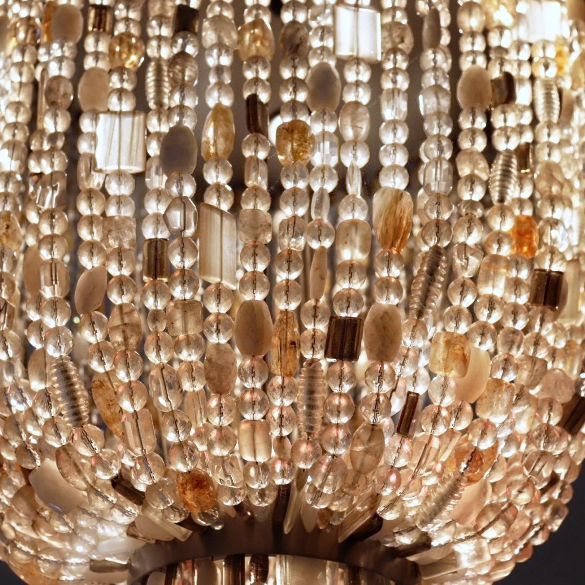 glass bead pendant light