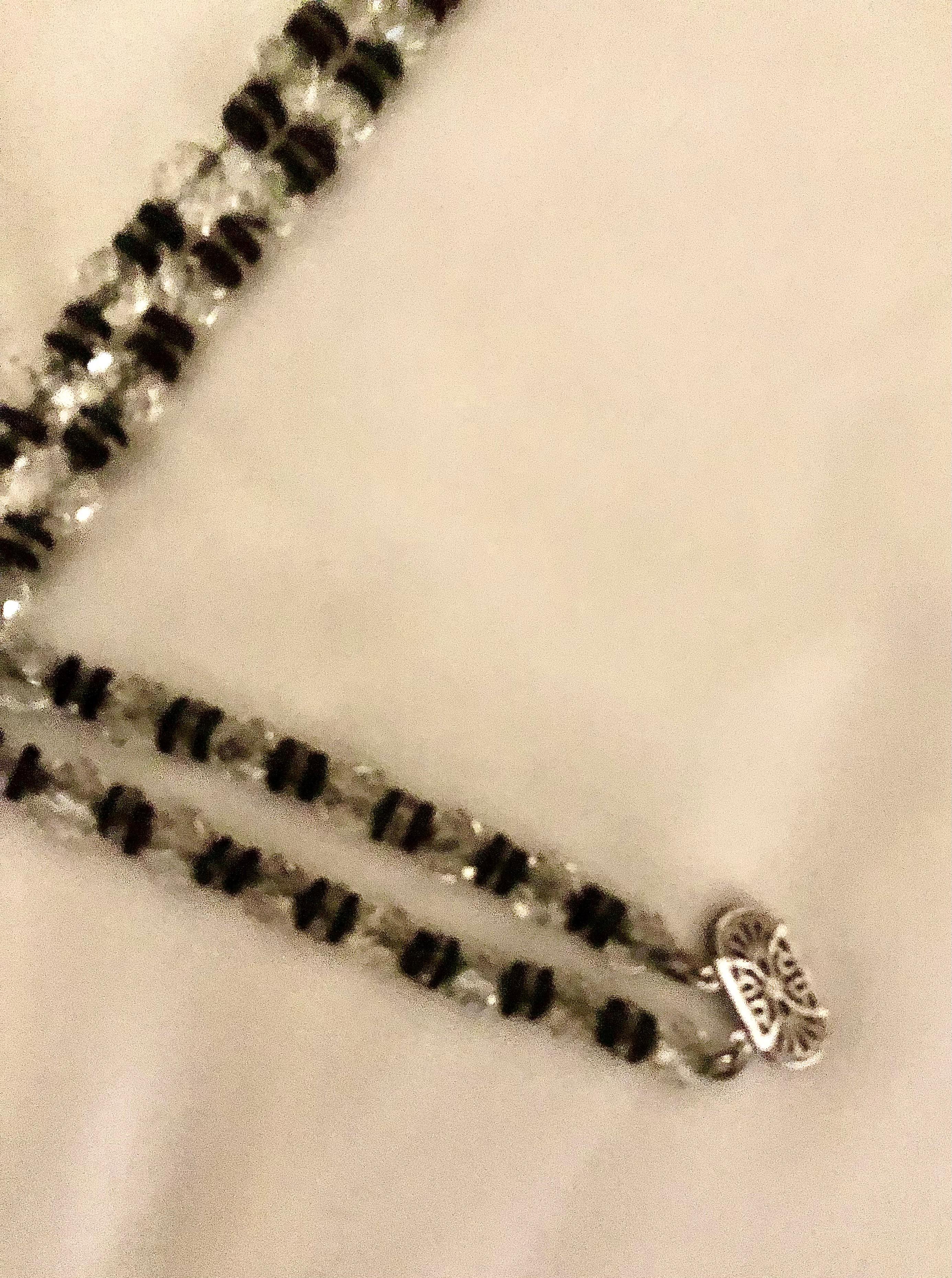 Perle Collier de cristal de roche en vente