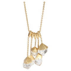 Rock Crystal Necklace in 18k Yellow Gold