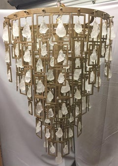 Rock Crystal Nugget Chandelier