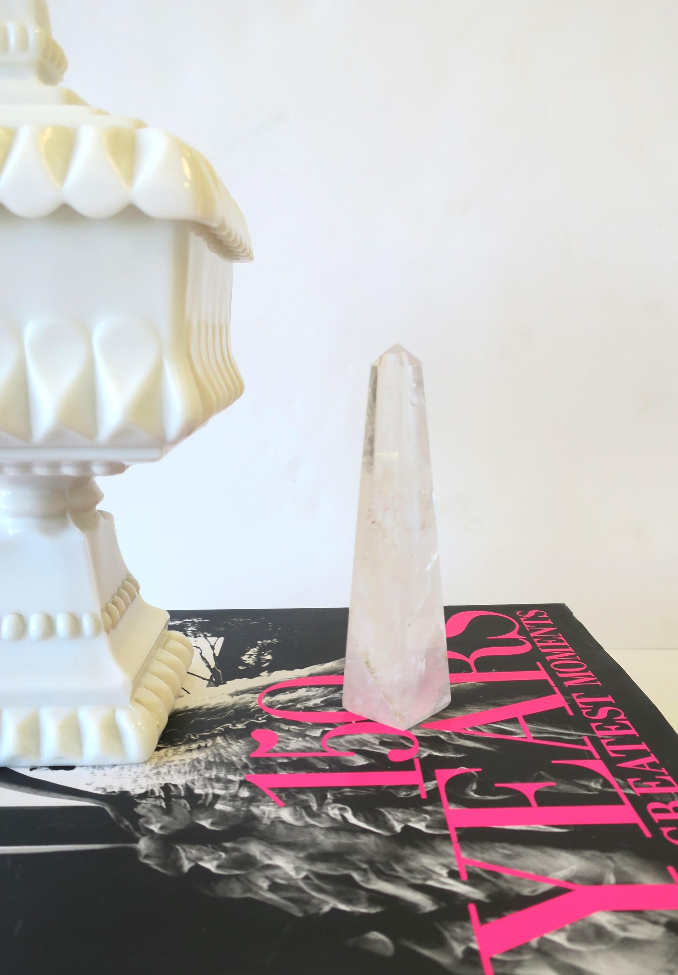 Rock Crystal Obelisk In Good Condition For Sale In New York, NY