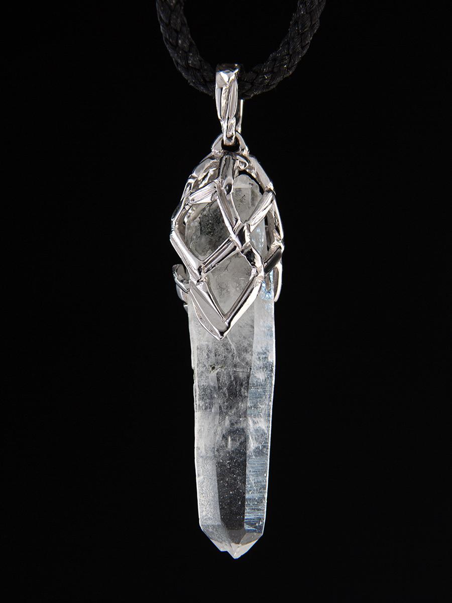 raw quartz crystal necklace