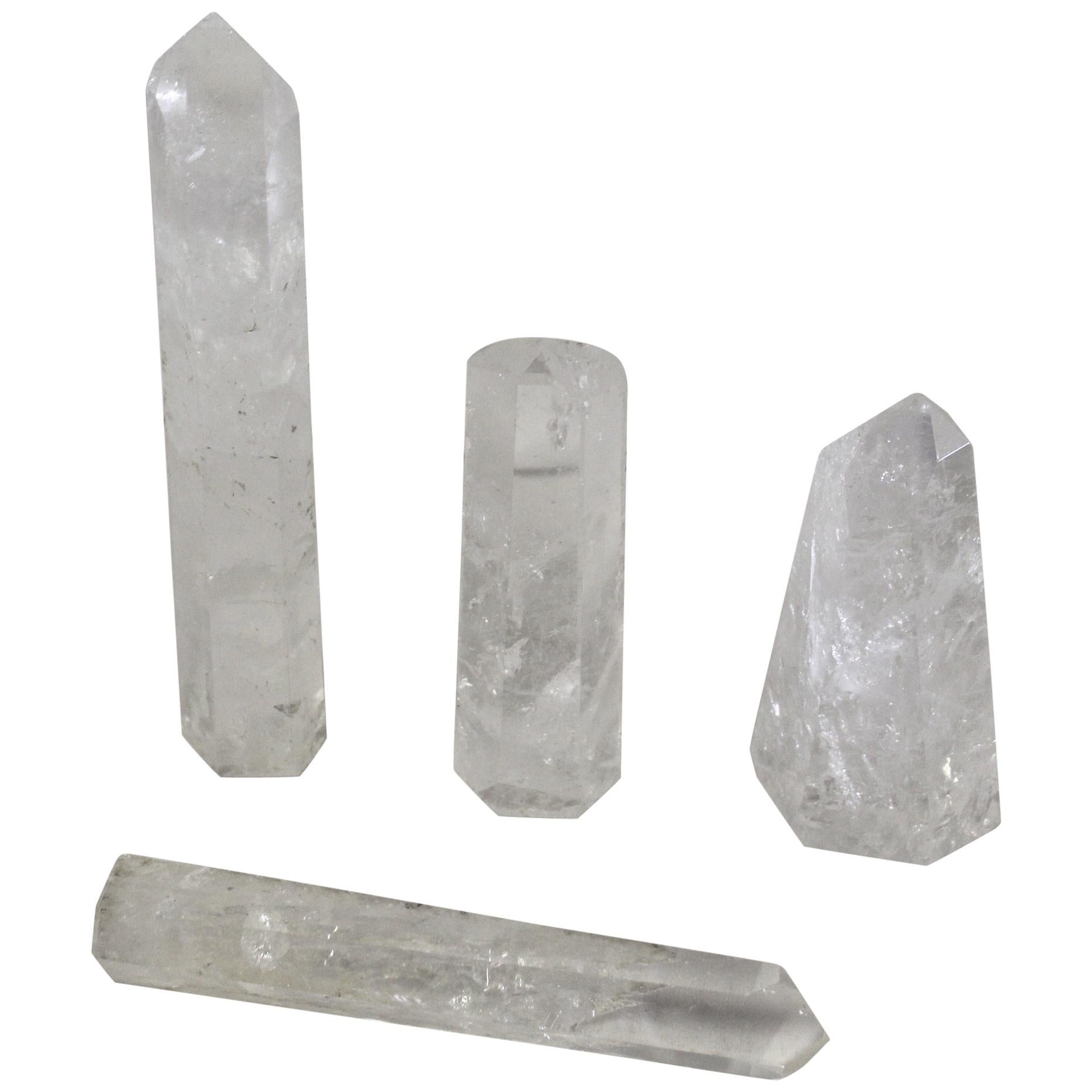 Rock Crystal Points Modern Hi-Polished Quartz Singles Price Each For Sale