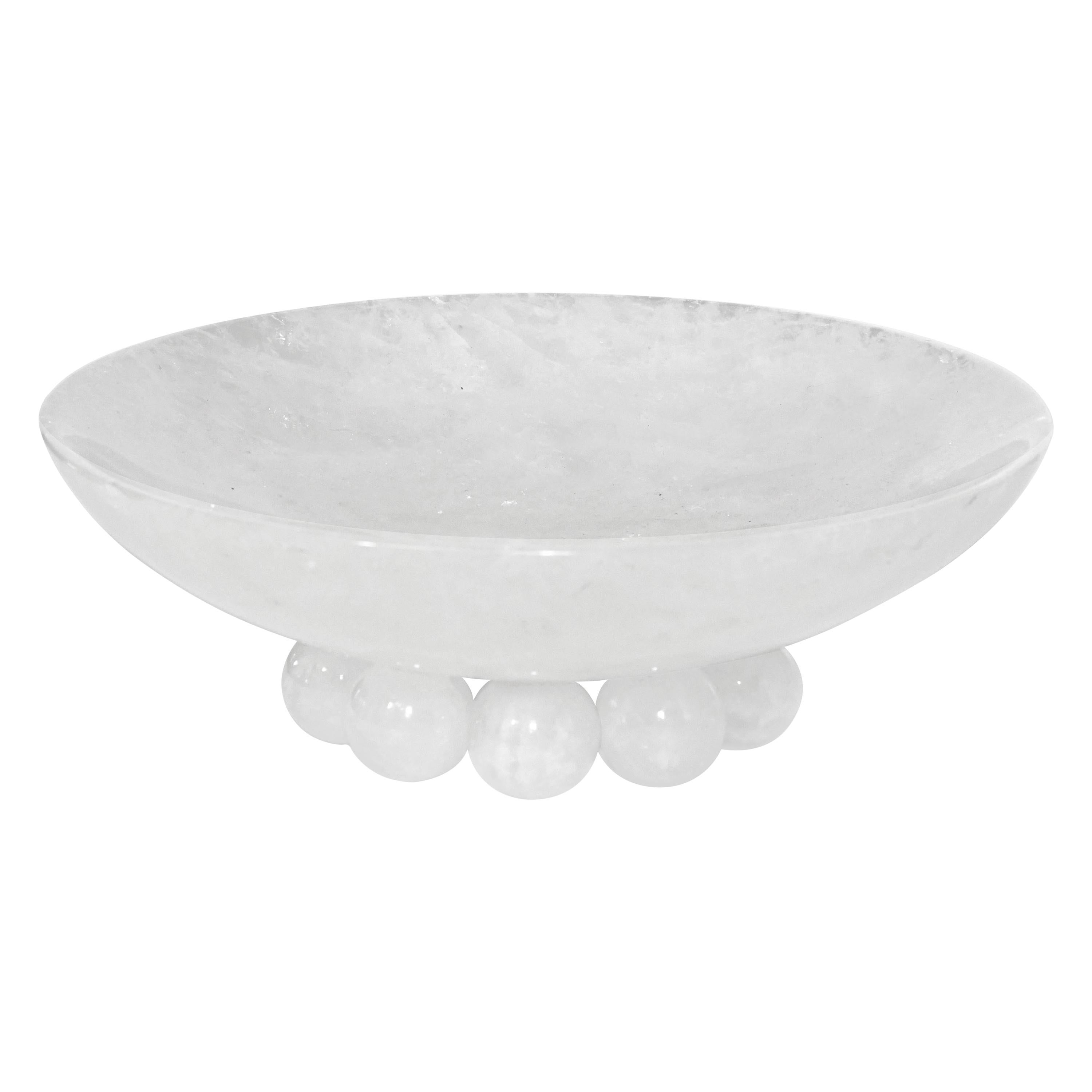 Rock Crystal Quartz Centerpiece by Phoenix For Sale