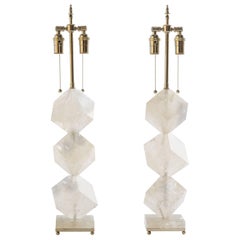 Lámparas Cubo de Cuarzo Cristal de Roca - Colección Eon
