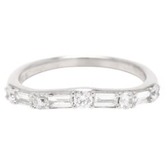 Rock Crystal Quartz Diamond Cocktail Ring, 14K White Gold, Ring