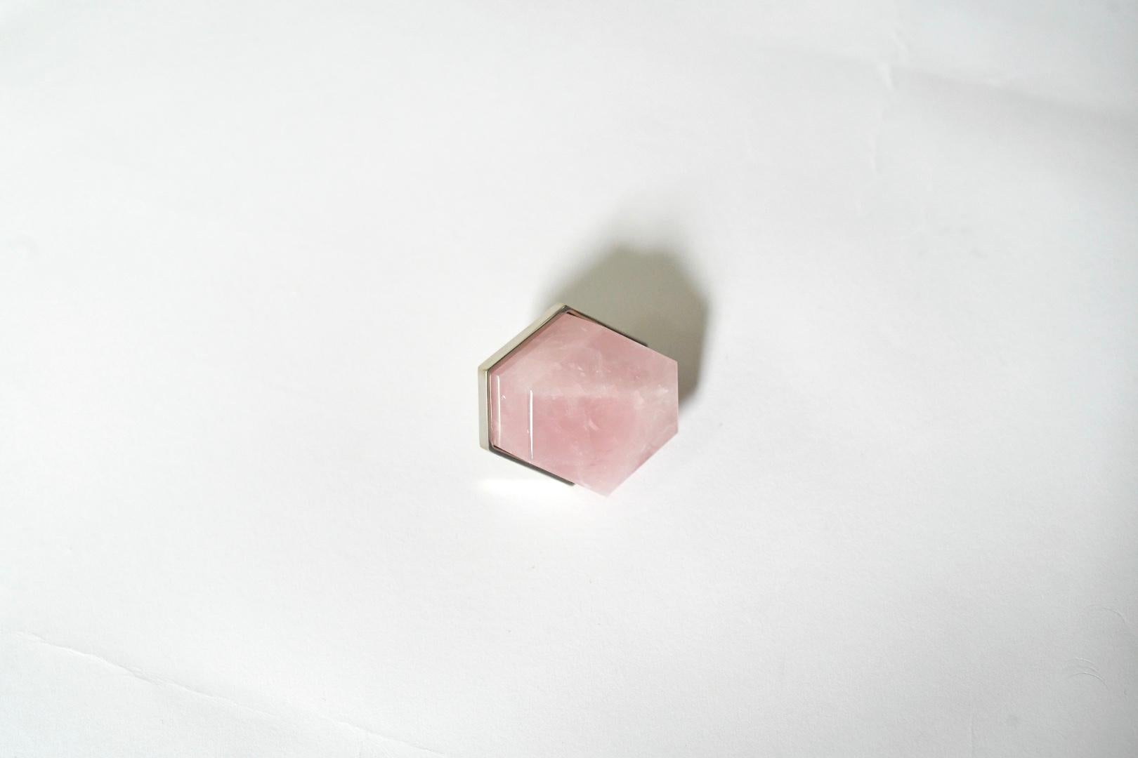 Rock Crystal Quartz Knob by Phoenix In Excellent Condition For Sale In New York, NY