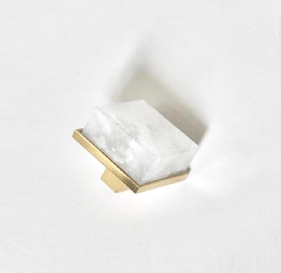 Contemporary Rock Crystal Quartz Knob by Phoenix For Sale