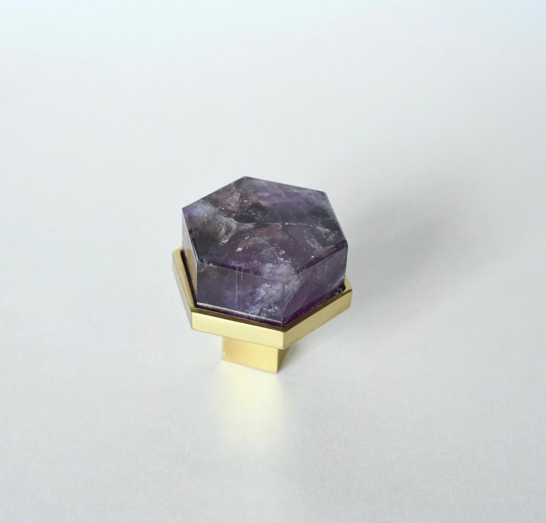 Rock Crystal Quartz Knob by Phoenix For Sale 1